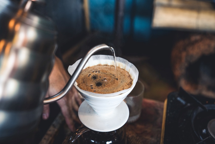 Coffee serving in the museum